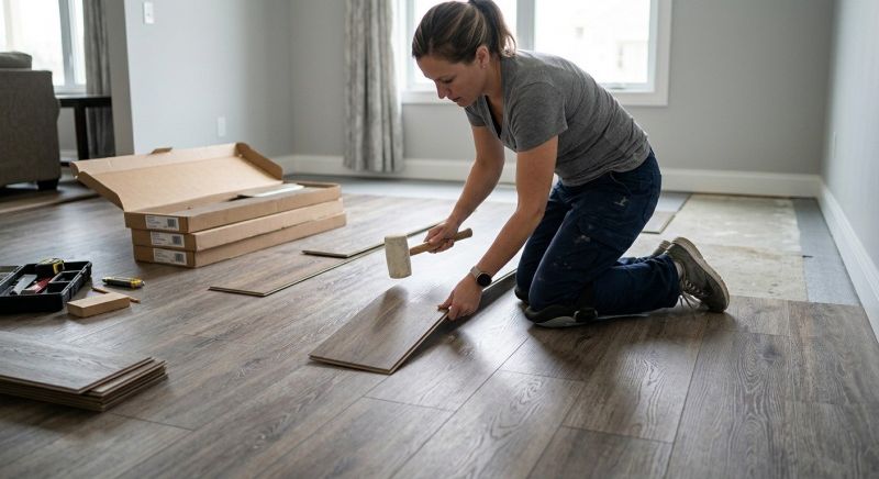 Vinyl Plank Floor Installation in Waynesboro, VA